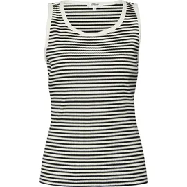 s.Oliver Streifen-Ripptop im Slim Fit - 40