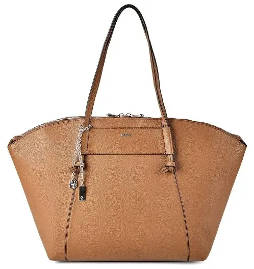 Boss Salley Shopper Tasche 35 cm Laptopfach  braun