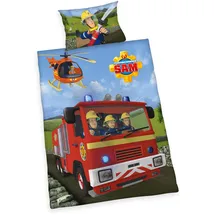Herding Feuerwehrmann Sam Bettwäsche Größe 40x60 ¦ mehrfarbig ¦ Maße cm 100 H: 1