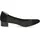 CAPRICE Damen Pumps Bast mit Blockabsatz, Schwarz (Black Comb), 38 EU / 5 UK