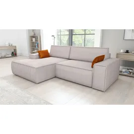 mebloland Ecksofa TOR mit Schlaffunktion. Farbe: Dove. - Grau