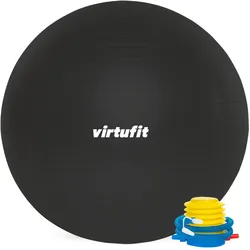 Gymnastikball - Anti-Burst Pilates Ball - Mit Pumpe - Grau - 85 cm schwarz|weiß 85 CM