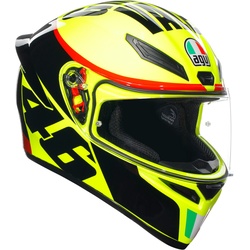 AGV K-1 S Grazie Vale Helm, schwarz-gelb, Größe S für Männer