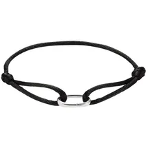 Thomas Sabo Textilarmband Connect Silber Schwarz C1210-001-11-L24V Größe L