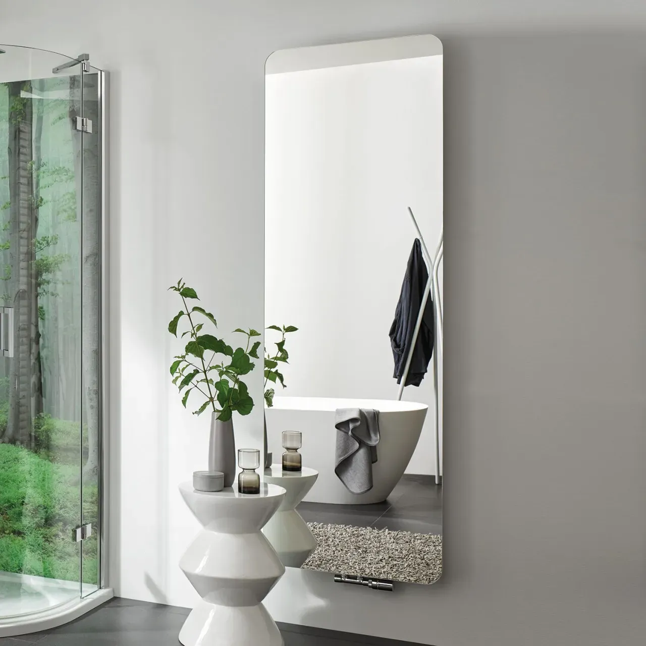 HSK Designheizkörper Softcube 570 x 1800 mm, Sonderfarbe, Spiegelfront, 8685180-96-570 8685180-96-570