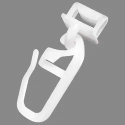Klick-Gleiter GOOD LIFE "Alves", weiß, B:0,6cm H:3,5cm, Kunststoff, Gardinenbefestigungen, für Vorhangstangen mit schmalem Lauf (4 mm)
