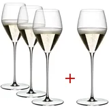 riedel the wine glass company Veloce Champagnerglas 0,327 l 4er Set