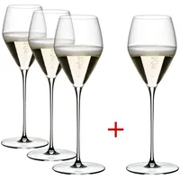 riedel the wine glass company Veloce Champagnerglas 0,327 l 4er Set