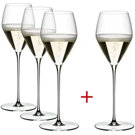 riedel the wine glass company Veloce Champagnerglas 0,327 l 4er Set
