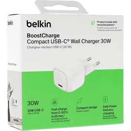 Belkin Netzladegerät USB-C 30W PD & PPS Techn. weiß WCA008kqWH