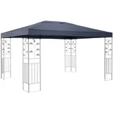 QUICK STAR Ersatzdach für Blätter Pavillon 3x4m Pavillondach Grau Ersatzbezug