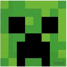 Procos Minecraft-Party zweilagige Papierservietten