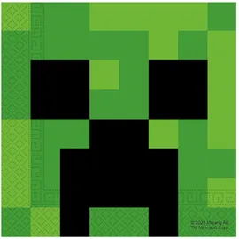 Procos Minecraft-Party zweilagige Papierservietten