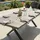 Oviala Gartentisch 100 x 260 x 75 cm Braun/Grau