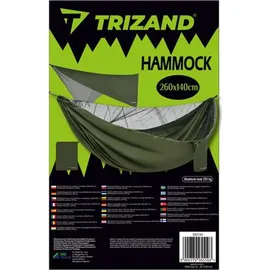 TRIZAND Doppelhängematte 260 x 140 cm Grün