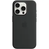 Apple Silikon Case mit MagSafe für iPhone 15 Pro schwarz