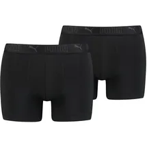 Puma Boxershorts »PUMA MEN SPORT MICROFIBER BOXERS 2P«, 2er Packer Packung, mit Logo-Bund schwarz