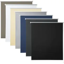 Woltu Verdunkelungsrollo Klemmfix 105 x 140 cm Grau