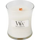 Woodwick Linen Duftkerze 85 g weiß