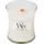 Woodwick Linen Duftkerze 85 g weiß