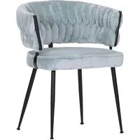 GUTMANN FACTORY Stuhl Curly Stoff Grün Mint