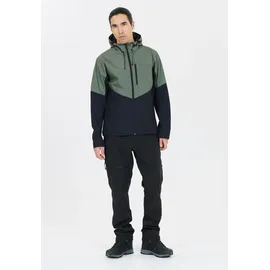 Whistler Softshelljacke "RODNEY", Herren, Gr. L, grün (grün, blau), 100% Polyester, mehrfarbig, unifarben, normal, ohne Ausschnitt, Jacken Softshelljacke, mit wind- und wasserdichter Membran