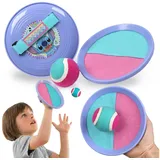 PAW PATROL Wurfscheibe PAW Patrol Catch-Ball Set für Kinder inkl. Ball Klett blau