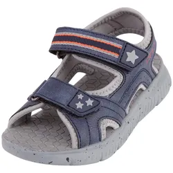 Sandale KAPPA, Gr. 33, blau (navy, grau), Synthetik, mehrfarbig, sportlich, Schuhe Sandale, - mit gesprenkelter Sohle