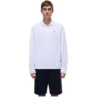 Napapijri Ealis Langarm-polo - Bright White - M