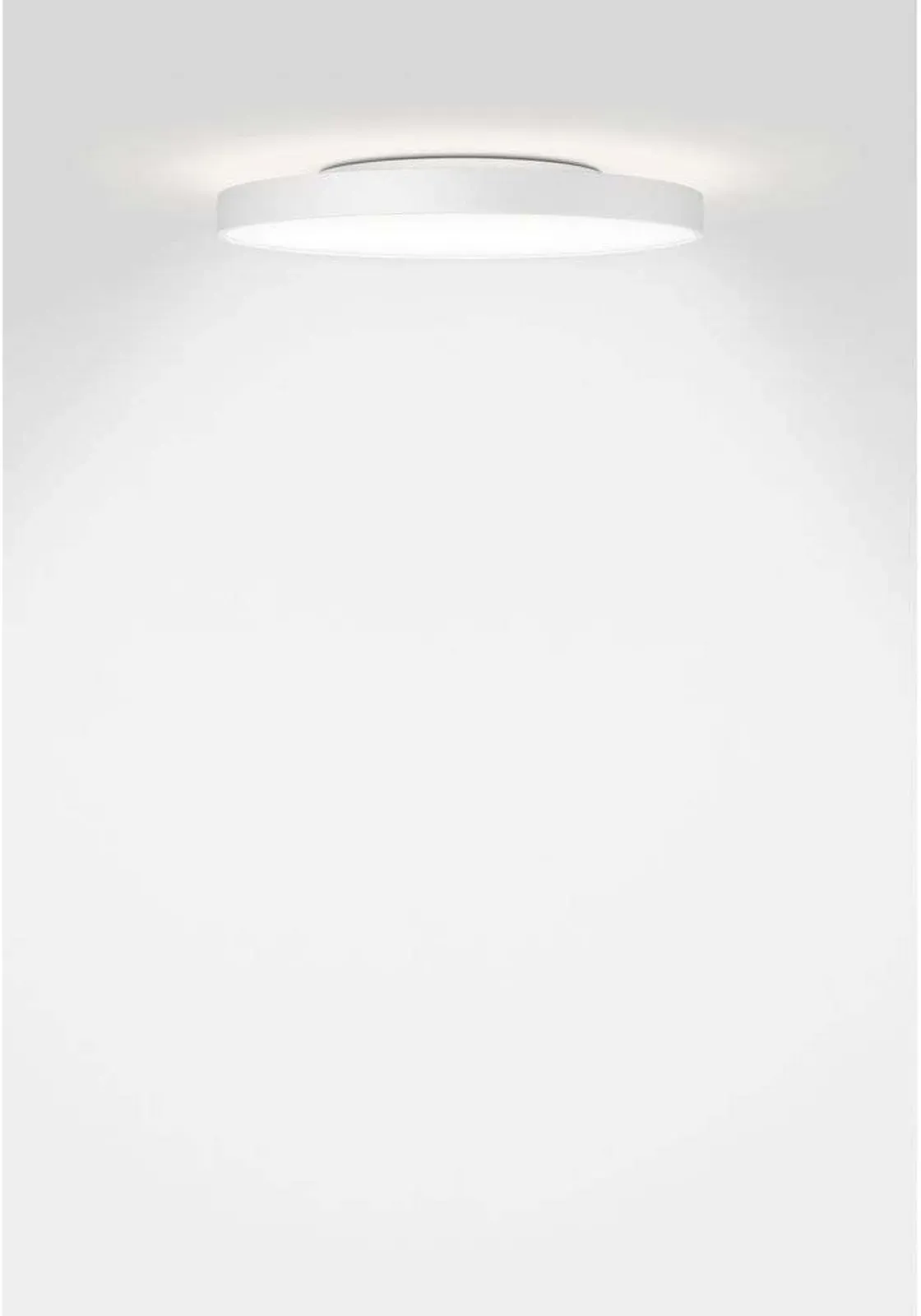 Deckenleuchte Serien Lighting, dimmbar, Weiß, für Wohnzimmer, Aluminium - 4.8