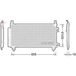 Denso Kondensator, Klimaanlage [Hersteller-Nr. DCN50046]