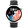 knauermann Neo 2 Rund 40 mm Silber Silikonarmband Schwarz