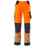 Mascot Safe Supreme Leichte Warnschutz-sommerhose 20879 Gr. 90C58 hi-vis orange/schwarzblau