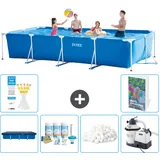 Rechteckiger Frame Pool - 450x220x84 Cm - 7-teilig  S15