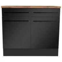 Stella Trading Unterschrank JAZZ 100 x 90 x 60 cm Schwarz