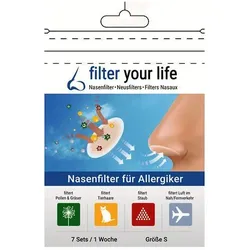 Filter Your Life Größe S Nasenfilter F. Allergiker 14 ST