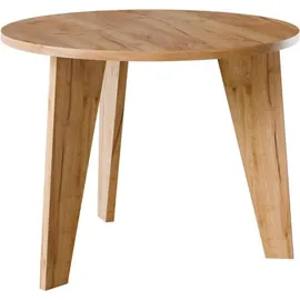 OEM ROSE Runder Tisch Ø90 cm für Küche, Wohnzimmer, Esszimmer Eiche