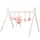 roba Baby Spielbogen Holz - Baby Gym & Montessorie Spielzeug mit Anhänger roba Style Activity Center & Spieltrapez ab 3 Monaten Rosa