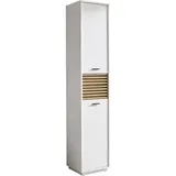 Möbel Boss Liguria Hochschrank 38 x 191 x 35 cm Weiß/Holz