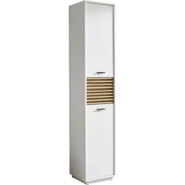 Möbel Boss Liguria Hochschrank 38 x 191 x 35 cm Weiß/Holz