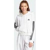 Adidas Essentials 3-Streifen French Terry Quarter-Zip Hoodie White / Black XS