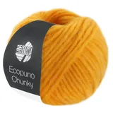 LANA GROSSA Ecopuno Chunky | Superleichtes, flauschiges Effektgarn mit Baby Alpaka | Handstrickgarn aus 33% Schurwolle (Merino) & 19% Alpaka Wolle | 50g Wolle zum Stricken & Häkeln | 70m Garn