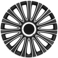 Autostyle AUTO-STYLE Satz Radzierblenden LeMans 14-Zoll Schwarz/Silber