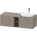 Duravit D-Neo Konsolenwaschtischunterbau wandhängend Basalt Matt 1400x550x459 mm - DE4950R70430000 DE4950R70430000