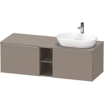 Duravit D-Neo Konsolenwaschtischunterbau wandhängend Basalt Matt 1400x550x459 mm - DE4950R70430000 DE4950R70430000