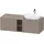 Duravit D-Neo Konsolenwaschtischunterbau wandhängend Basalt Matt 1400x550x459 mm - DE4950R70430000 DE4950R70430000