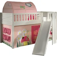 Vipack »Scott«, (Made in Europe), m. Rutsch-/Leiterturm, LF 90x200 cm, Vorhang, Tunnel, 4 Designs weiß
