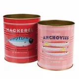 Rex London Aufbewahrungsdose Metall-Dosen 2er Set Ø11cm Ø10cm Retro Deko Aufbewahrung