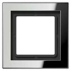 Jung GCRD2981 Rahmen 1fach, senkrechte und waagerechte Montage, Metall verchromt, LS-DESIGN, glanzchrom
