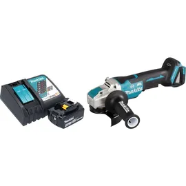 Makita DGA 520 RG1X1 Akku Winkelschleifer 18 V 125 mm X-LOCK Brushless + 1x Akku 6,0 Ah + Ladegerät